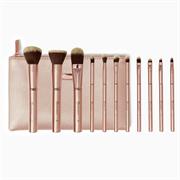 Bộ Cọ Trang Điểm 11 Cây BH Cosmetics Metal Rose - 11 Piece Brush With Cosmetics Bag