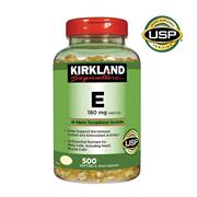 Viên Uống Bổ Sung Vitamin E 180mg 400IU Kirkland Hộp 500 Viên
