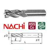 Dao phay ngón D9x75mm Nachi 4 me LIST 6210 4SE9