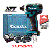 Máy vặn vít động lực dùng pin 18V Makita DTD152RME