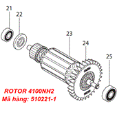 Rotor máy cắt gạch Makita 4100NH2