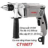 Máy khoan động lực Crown CT10077 (13mm)