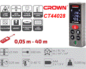 Máy đo khoảng cách laser 40m Crown CT44028