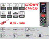 Máy đo khoảng cách laser 80m Crown CT44030