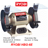 Máy mài 2 đá RYOBI HBG-6E (150mm)