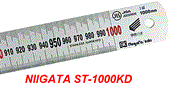 Thước lá thép 1000x35mm, vạch chia 1mm NIIGATA ST-1000KD