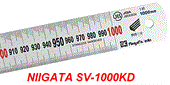 Thước lá thép 1000x35mm, vạch chia 1mm NIIGATA SV-1000KD