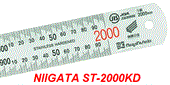 Thước lá thép 2000x40mm, vạch chia 1mm NIIGATA ST-2000KD