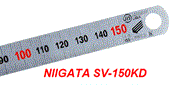 Thước lá thép 150x15mm, vạch chia 1mm NIIGATA SV-150KD