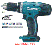 Máy khoan vặn vít dùng pin 18V Makita DDF453Z