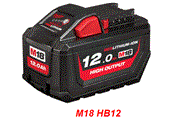 Pin 18Vx12Ah Milwaukee M18™ HIGH OUTPUT™ 12Ah (M18 HB12)