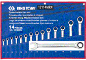 Bộ khóa vòng miệng tư động 14 cái Kingtony 12114MRN (8-24mm)
