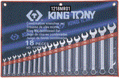 Bộ cờ lê vòng miệng 18 cái Kingtony 1218MR01 (6-24mm)