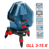 Máy cân mực Laser Bosch GLL 3-15 X (0601063M80)