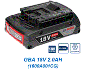 Pin Li-ion GBA 18V 2.0Ah Bosch 1600A001CG