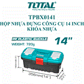 Thùng đựng đồ nghê Total 14 Inch khóa bằng nhựa TPBX0141
