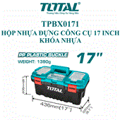 Thùng đựng đồ nghê Total 17 Inch khóa bằng nhựa TPBX0171