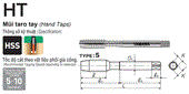 Mũi Taro tay 1 cây Yamawa TNMR8.0N1 (M8x1.25)