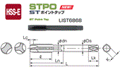 Mũi Taro thẳng Nachi LIST 6868 STPO M8x1.25