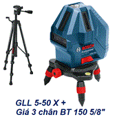 Máy cân mực Laser Bosch GLL 5-50 X SET (0601063N81)