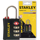 Ổ khóa số Stanley S742-054, rộng 30mm, màu đen