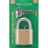 Khóa treo đồng bấm Việt Tiệp 0152MB (Loại này khóa không cần chìa)