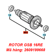 Rotor máy khoan Bosch GSB 16RE