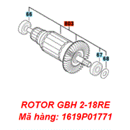 Rotor máy khoan bê tông Bosch GBH 2-18RE