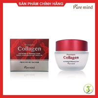 Kem Dưỡng Da Chuyên Sâu  Hàn Quốc Tinh Chất Collagen Pure mind Premium Collagen Anti Wrinkle & Whitening Cream 