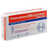 ​Thuốc nhét hậu môn hạ sốt paracetamol Hexal 250mg  Zapchen