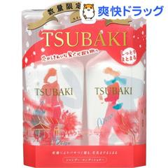 Set dầu gội Tsubaki màu đỏ - cho tóc khô và tóc thường