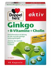 Bổ Não Doppelherz Aktiv Ginkgo + Vitamin B + Cholin - Đức