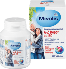 Vitamin Tổng hợp cho người trên 50 tuổi Mivolis A-Z
