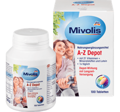 Vitamin Tổng hợp cho người dưới 50 tuổi Mivolis Depot A-Z