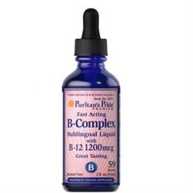 Vitamin B-Complex Sublingual Liquid with Vitamin B-12