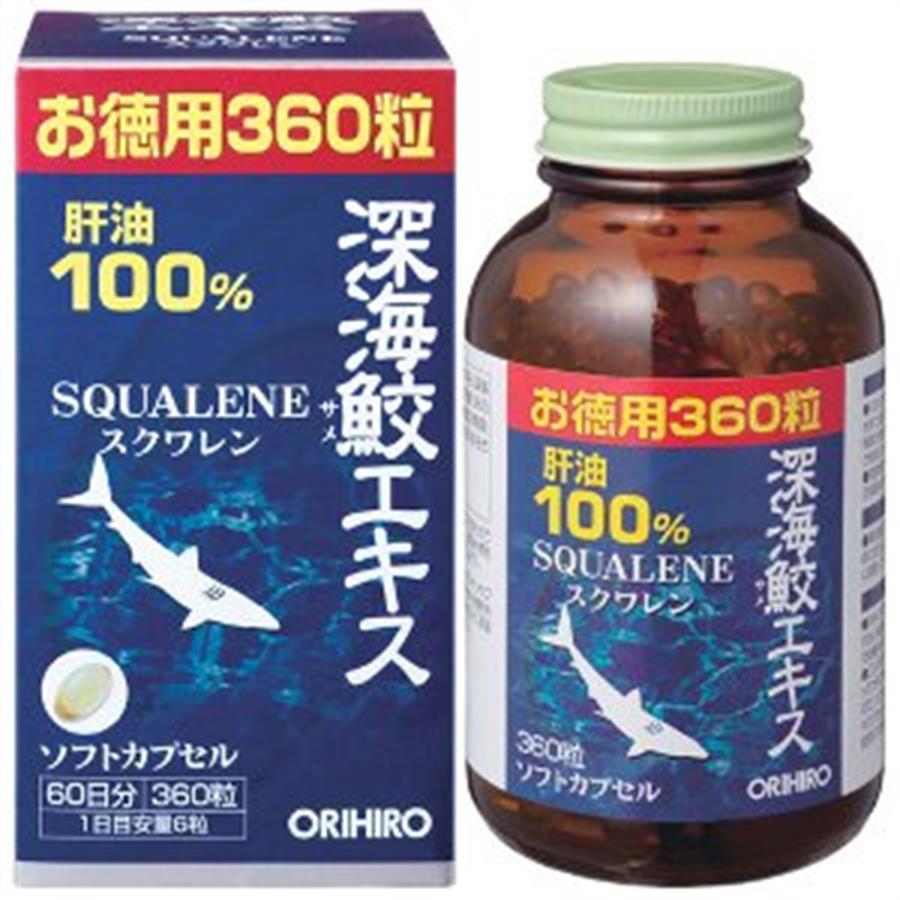 Viên Sụn Vi Cá Mập Squalene ORIHIRO 360 viên - ORI1