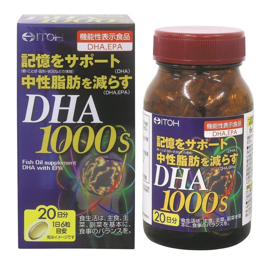 DHA 1000s - Bổ não, tăng cường trí nhớ, giảm stress