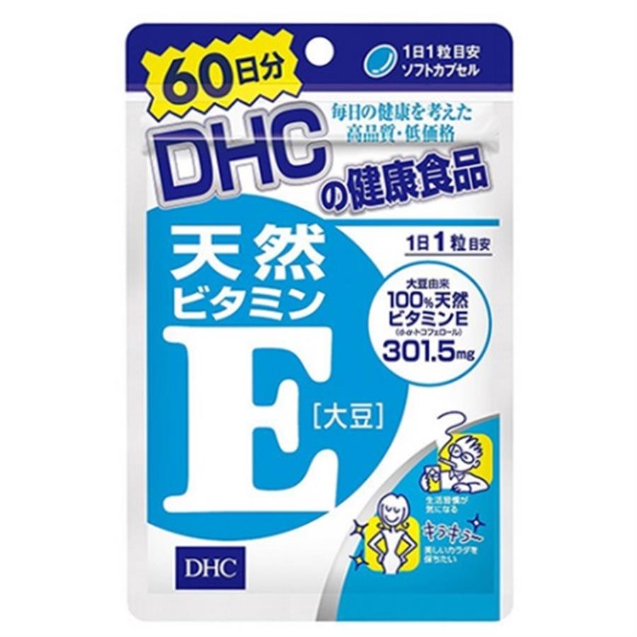 Viên uống bổ sung Vitamin E DHC Nhật Bản 60v