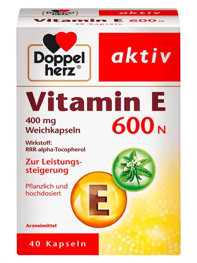 Viên uống bổ sung Vitamin E 600N Doppelherz của Đức