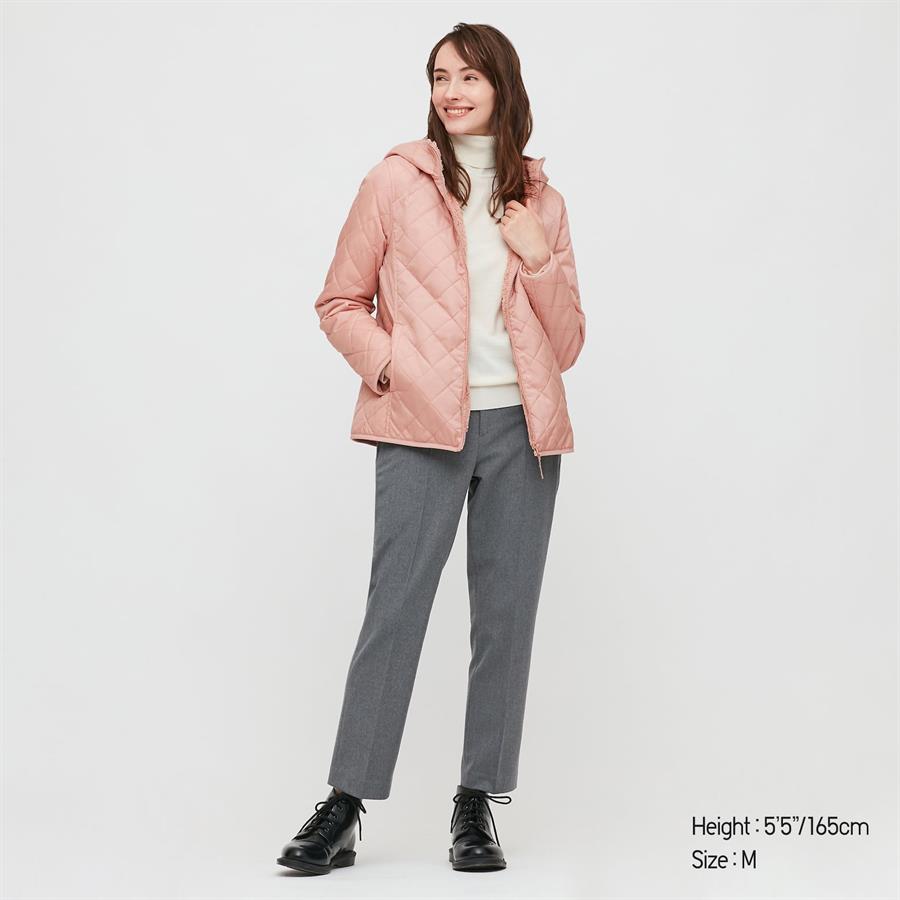 Áo khoác nữ  trần trám, lót lông cừu Uniqlo Nhật - WJ05