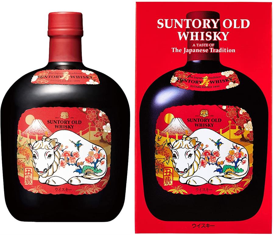 Rượu Whisky Old Suntory Nhật Bản - 700ml - phiên bản con Trâu vàng