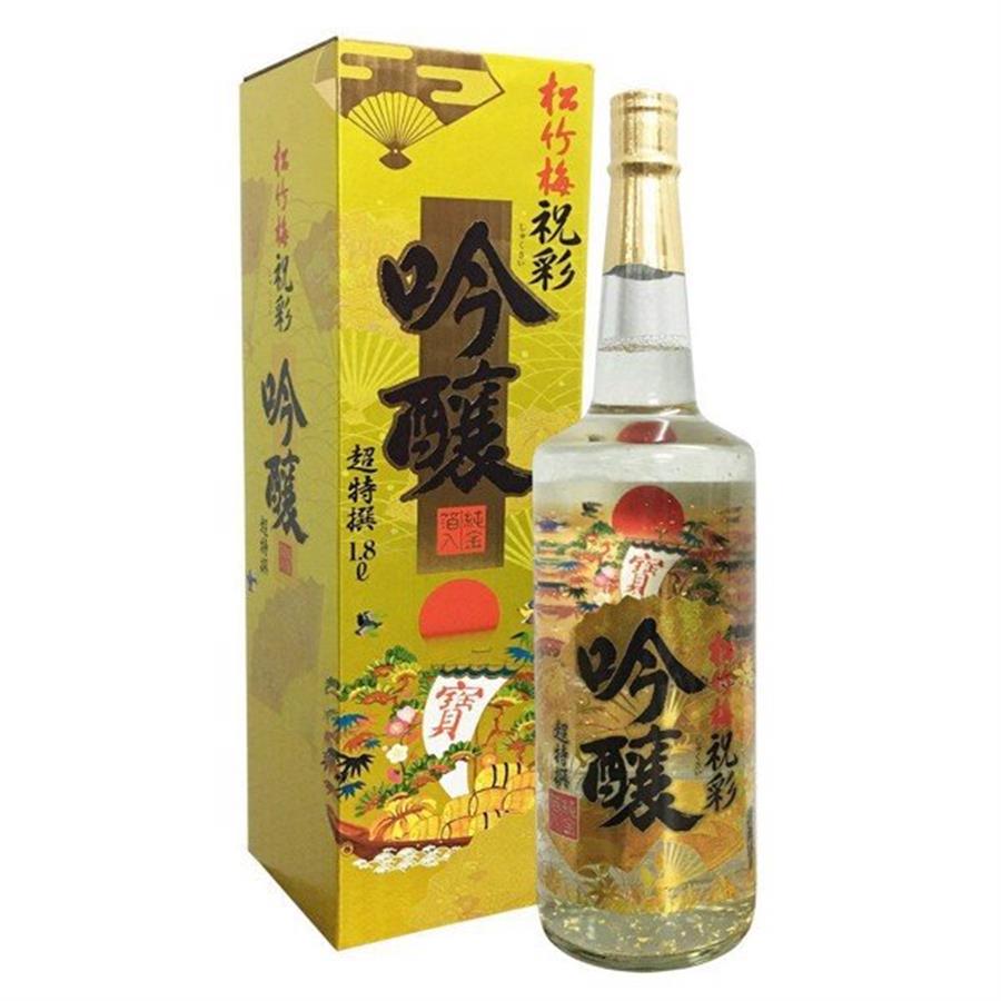 Rượu Sake vảy vàng màu trắng 1.8 lít - Sake Takara Shozu Nhật Bản 