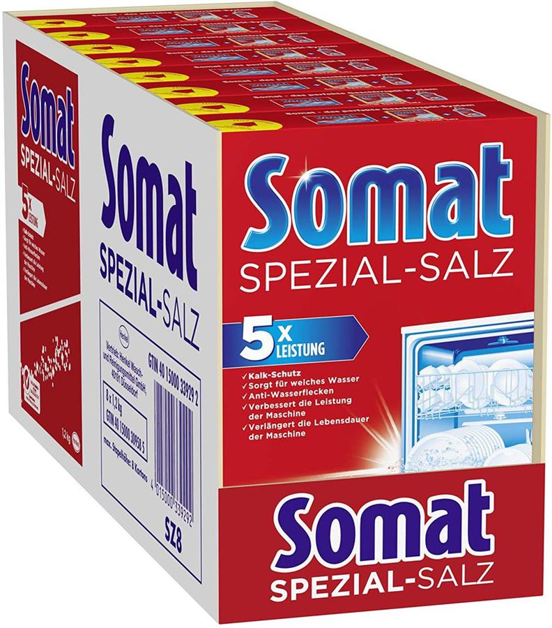 Muối rửa bát Somat Spülmaschinen-Salz Spezialsalz, 1,2 kg